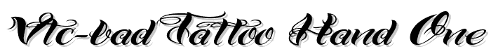 VTC-Bad Tattoo Hand One font